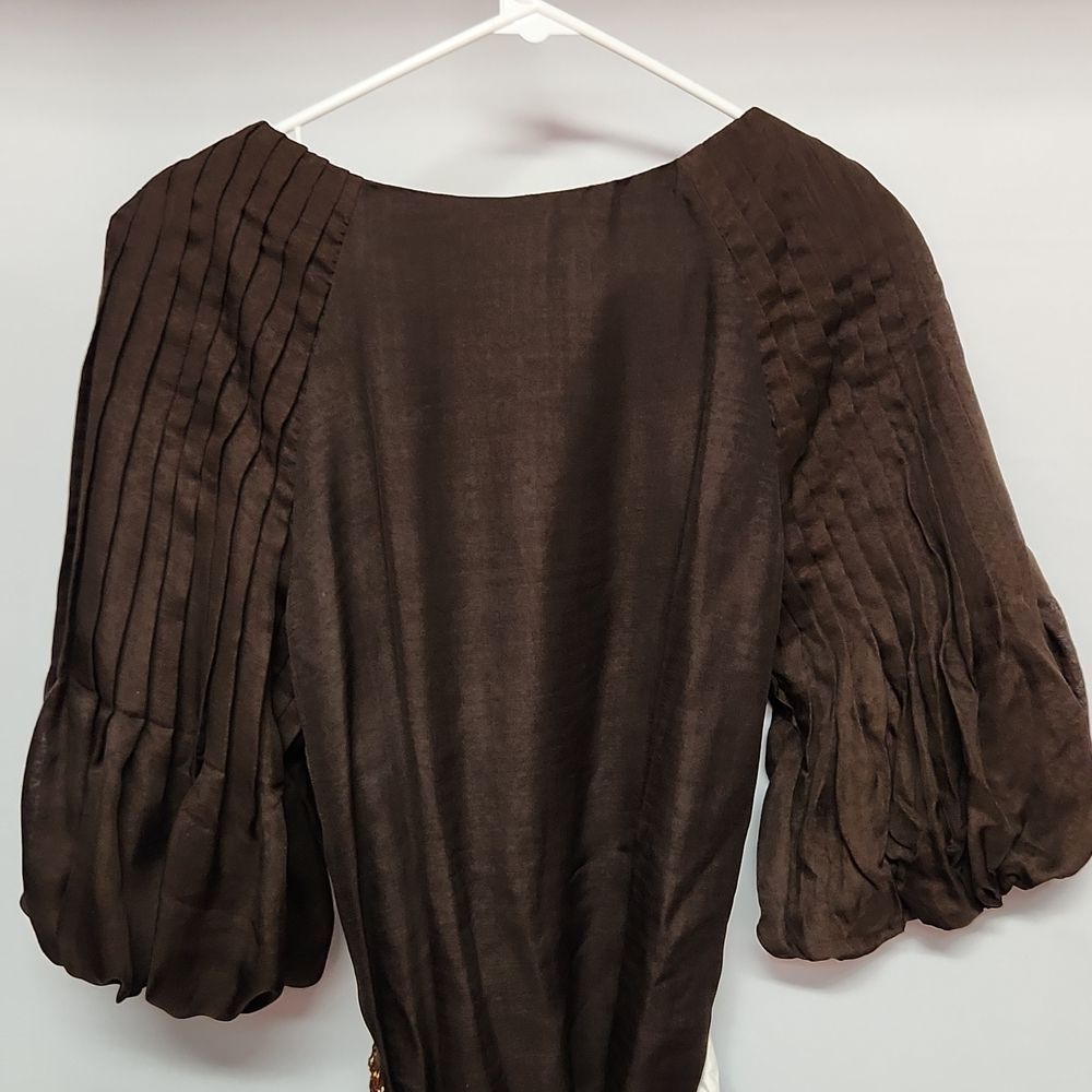 Alice + Olivia Brown Midi Dress